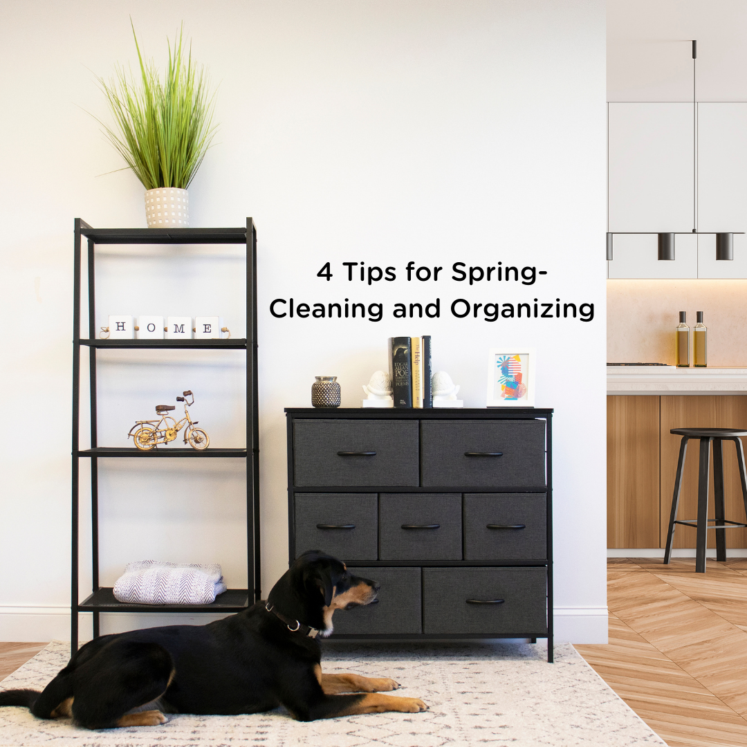 4 Tips for Spring-Cleaning and Organizing