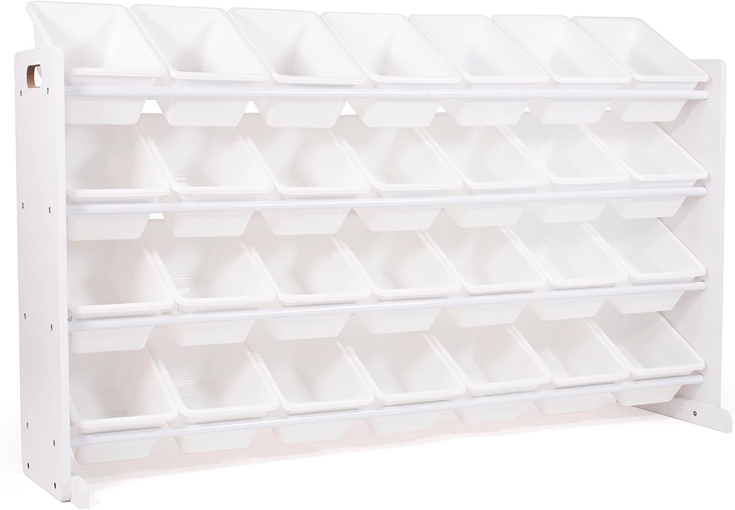 Humble Crew Cambridge Mega Kids Toy Storage Organizer with 28 Storage Bins, White