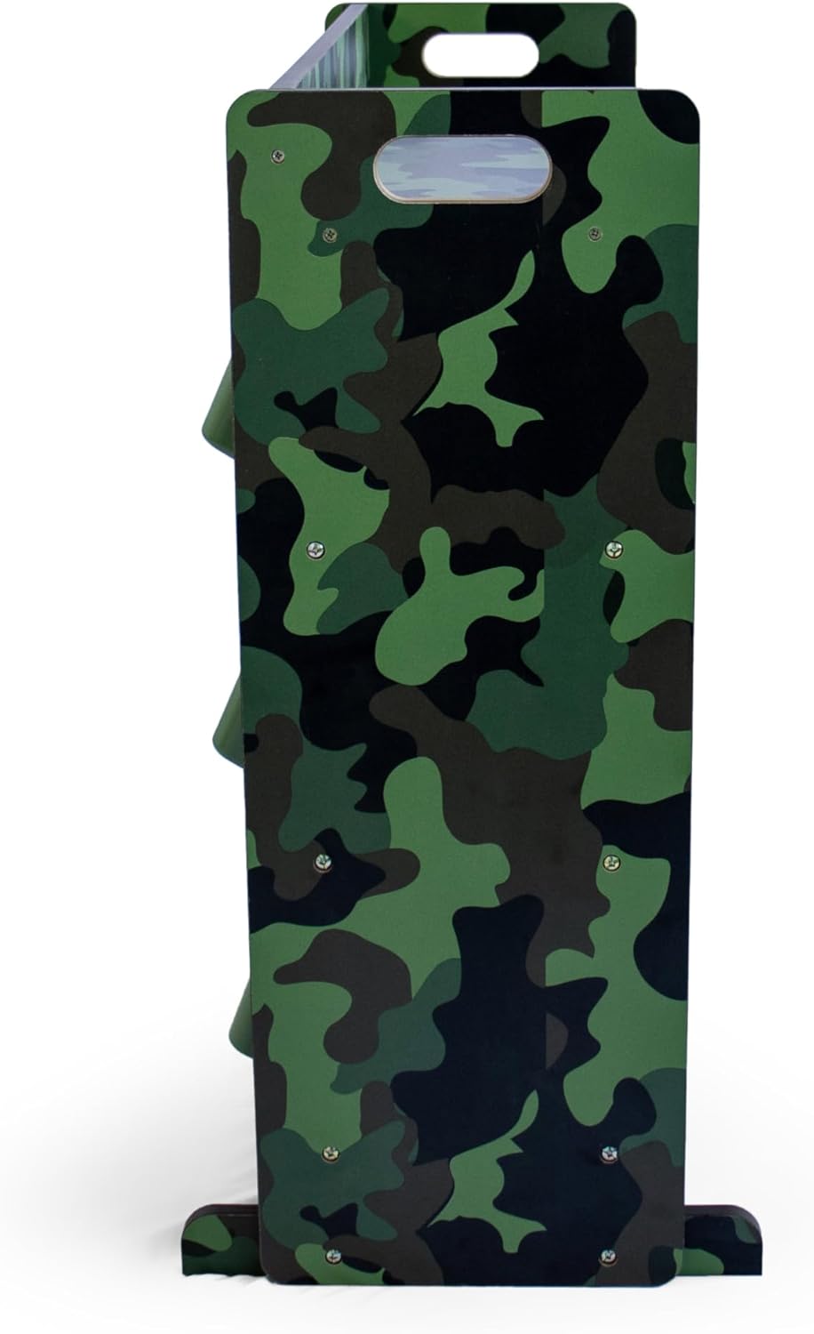 Humble Crew Hunter Toy Storage Organizer with Shelf and 9 Plastic Storage Bins, Army Green Camo