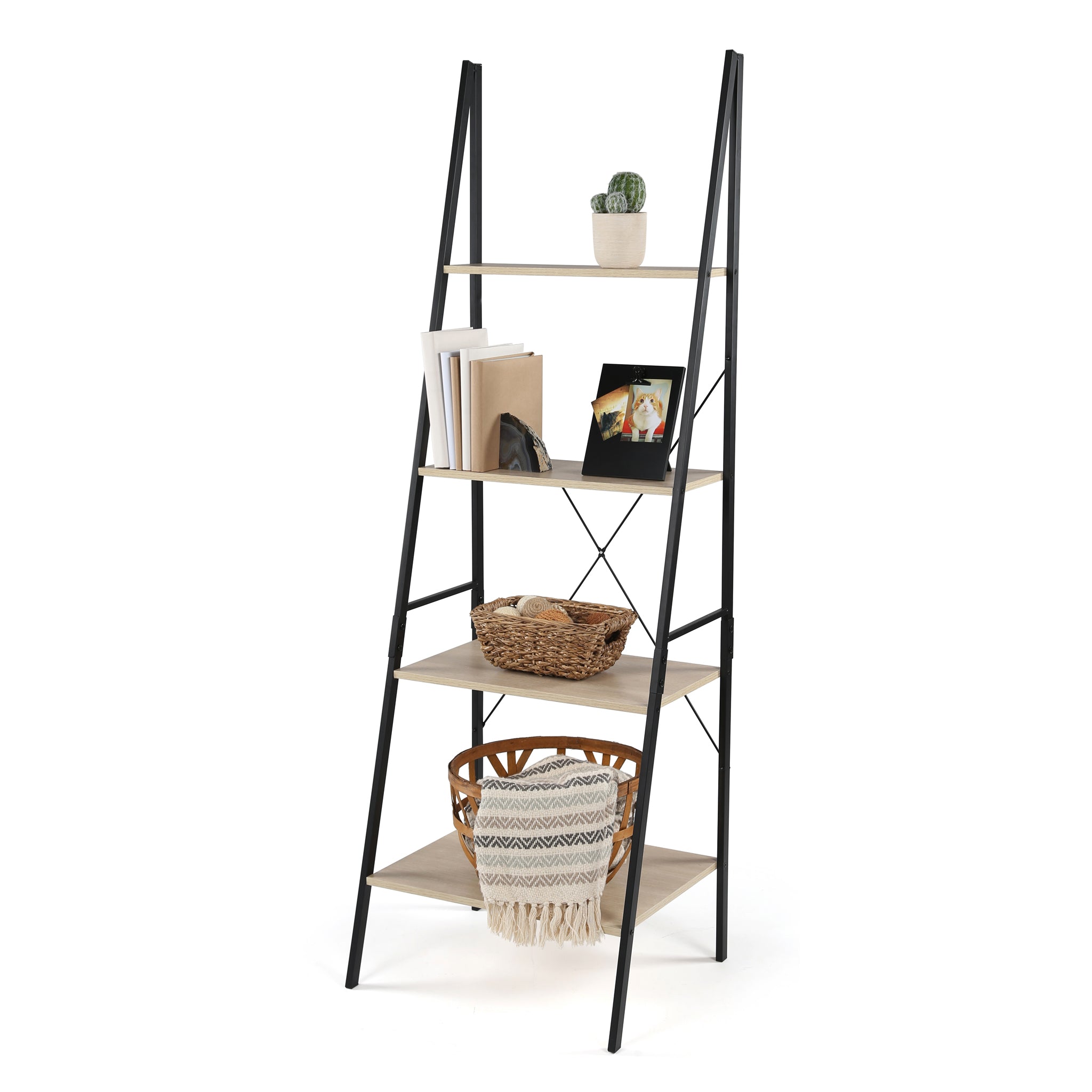 Stanton 4 Shelf Ladder Bookcase