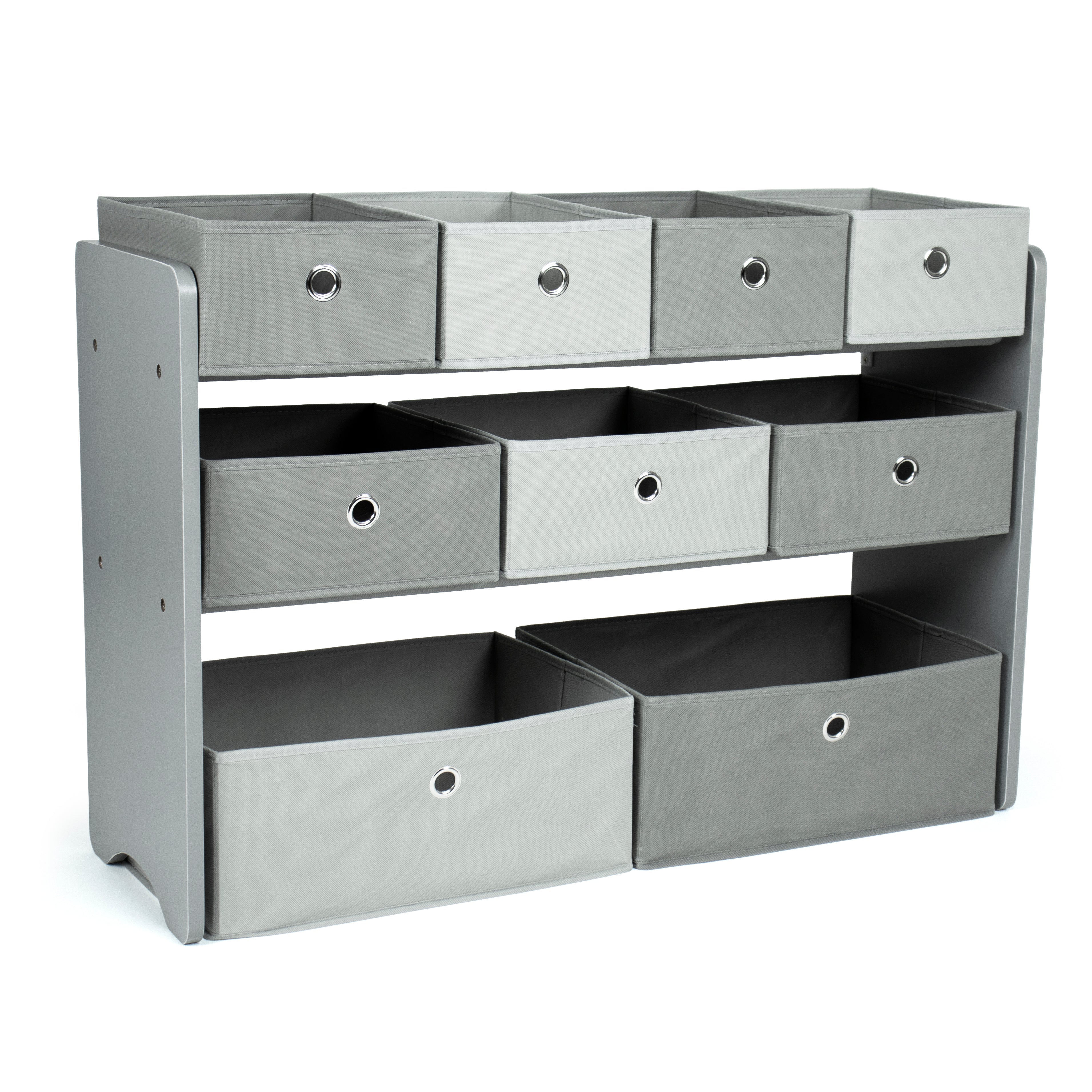 Camden Fabric Multi Bin Toy Organizer with 9 Storage Bins