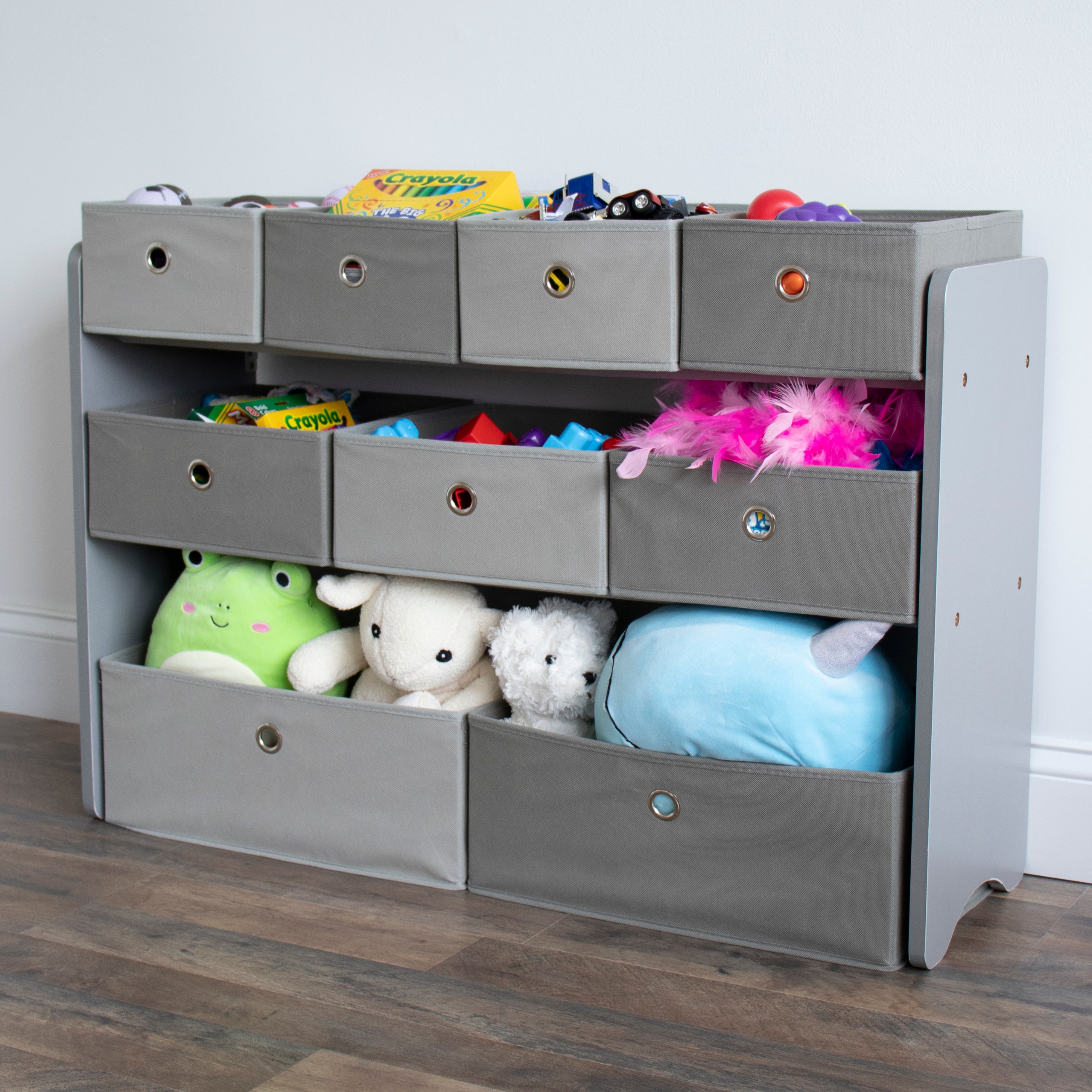 Camden Fabric Multi Bin Toy Organizer with 9 Storage Bins