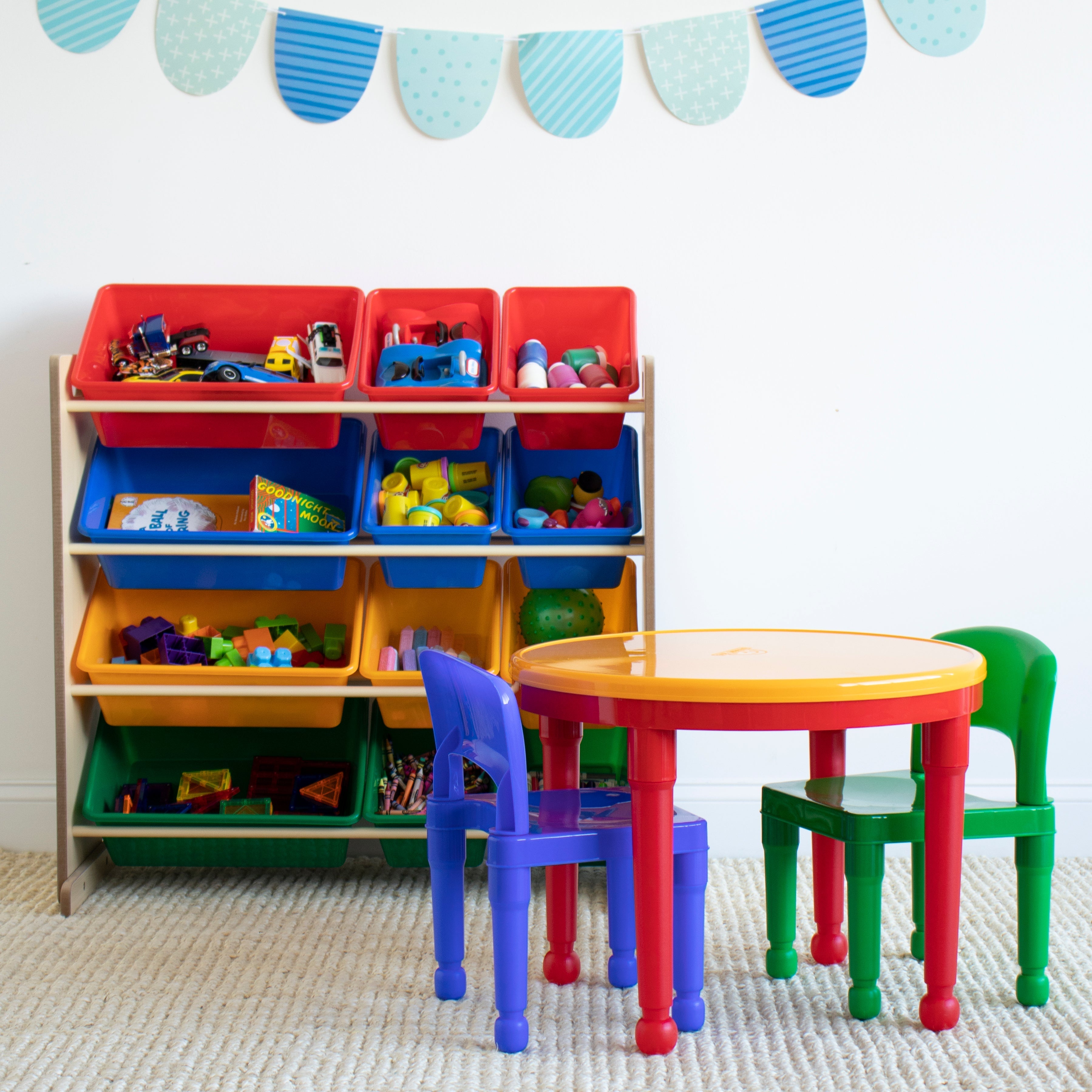 Primary 12-Bin Toy Organizer