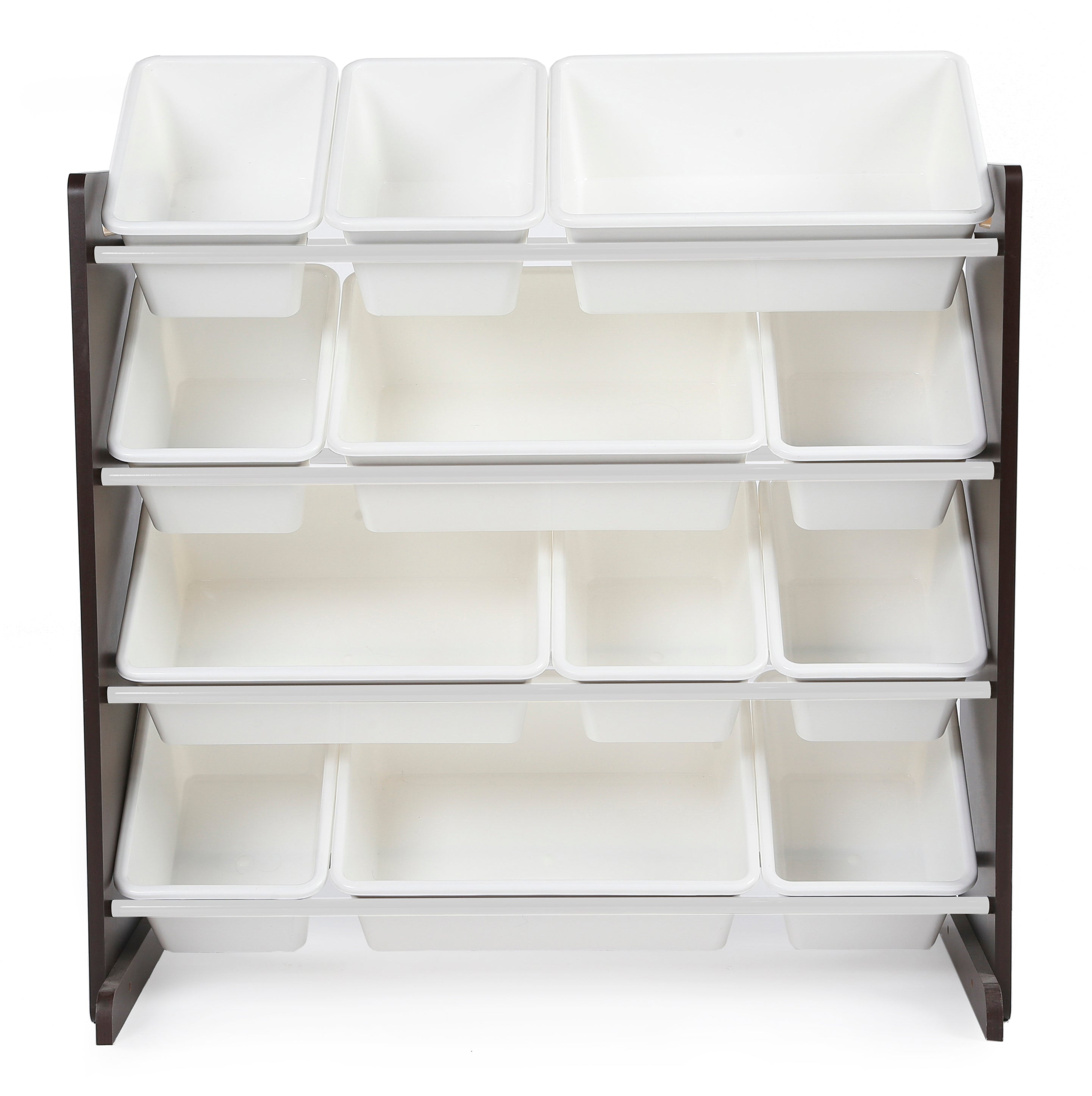 Espresso 12-Bin Toy Organizer