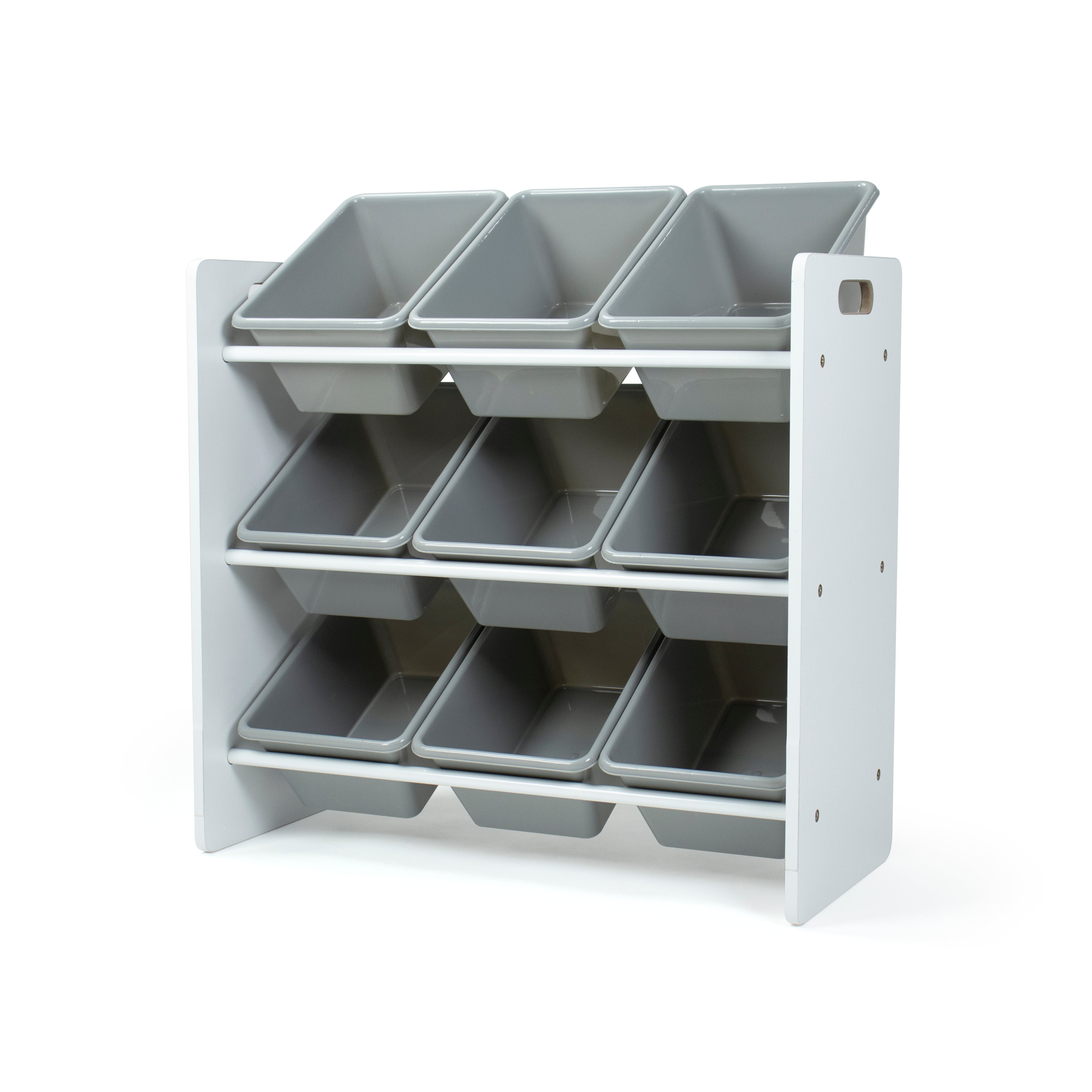 Explorer Toy Storage Organizer with 9 Plastic Storage Bins