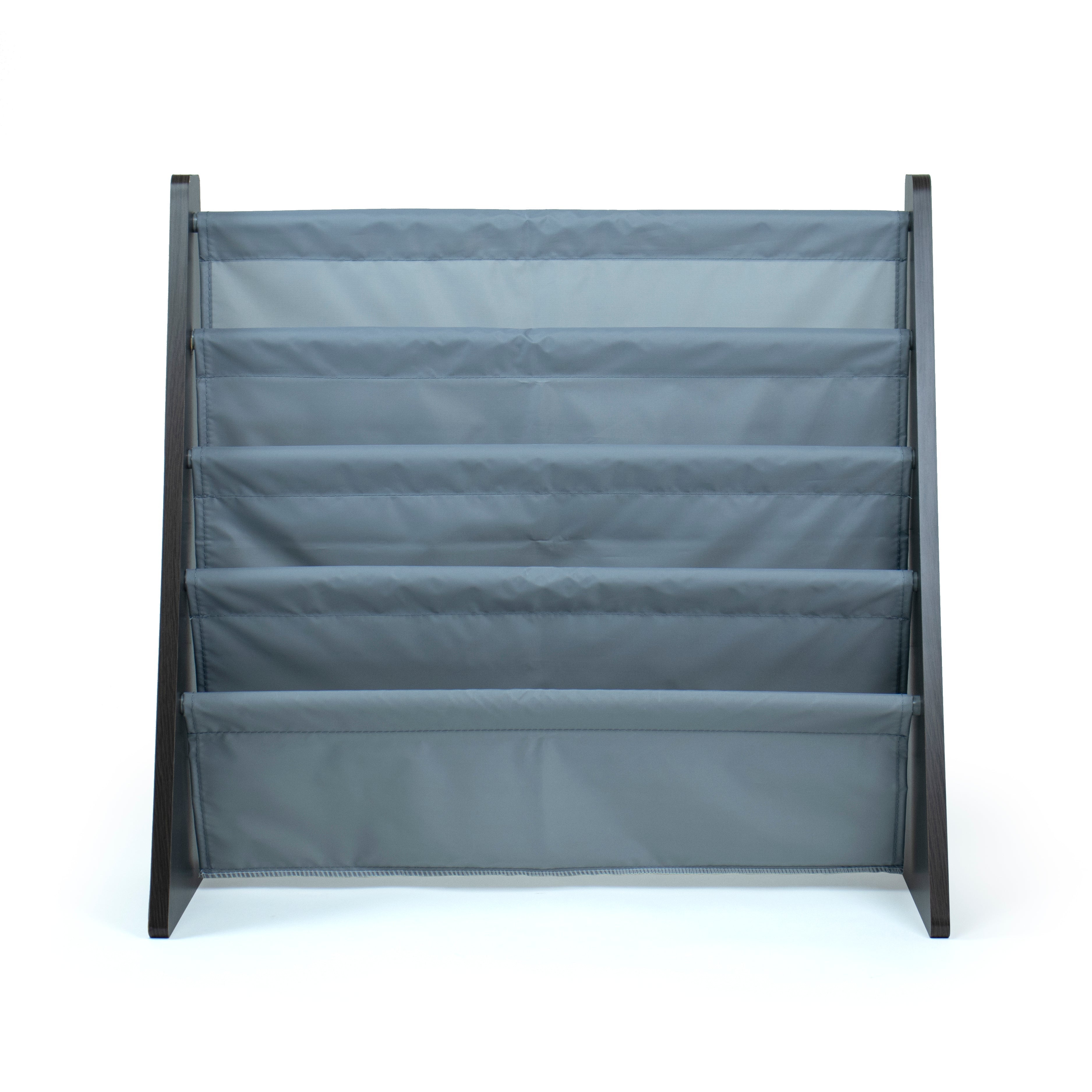 Sumatra Kids Bookshelf 4 Tier Bookrack Organizer, Espresso/Grey