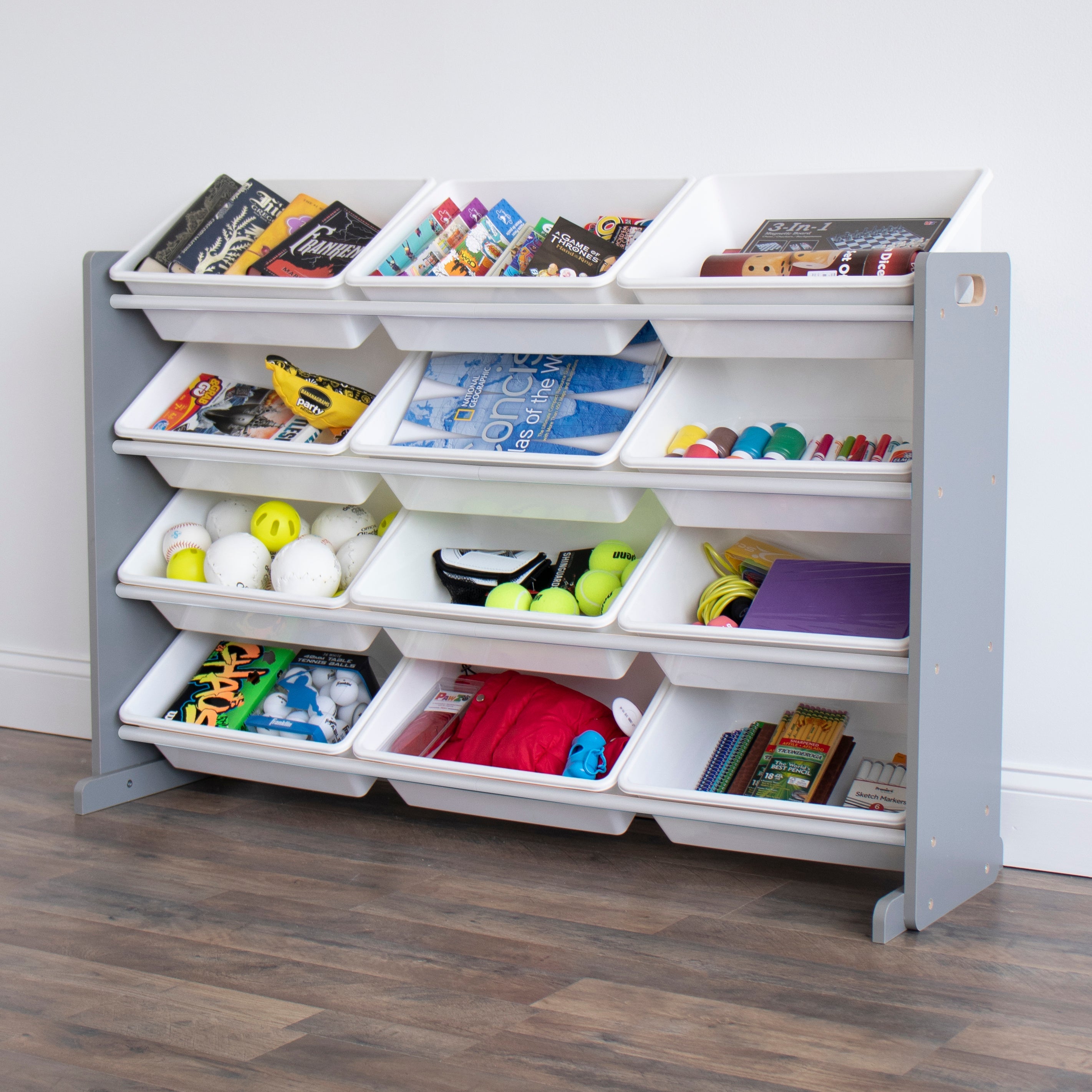 Toy Storage Organizer with 12 Super Sized Storage Bins