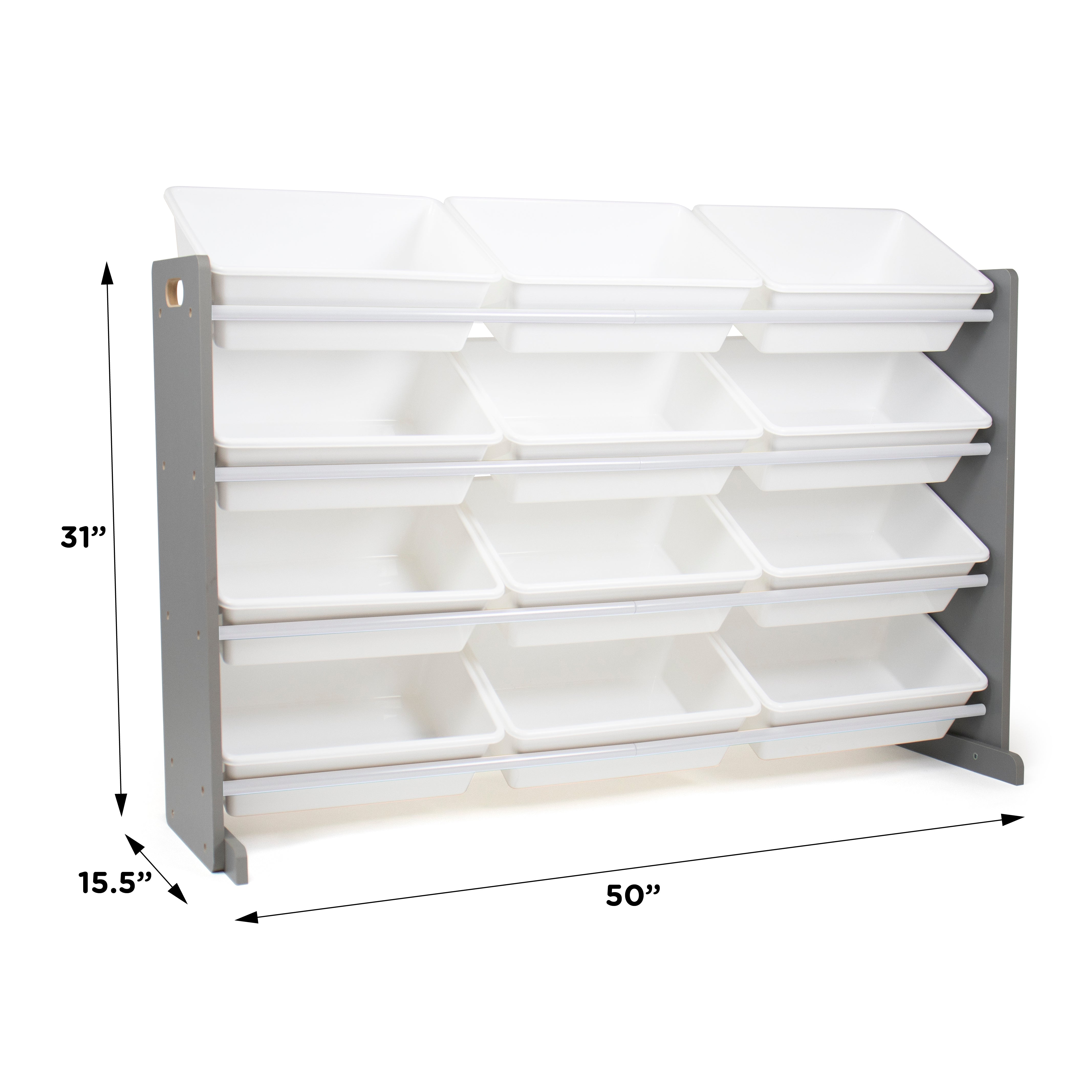 Toy Storage Organizer with 12 Super Sized Storage Bins