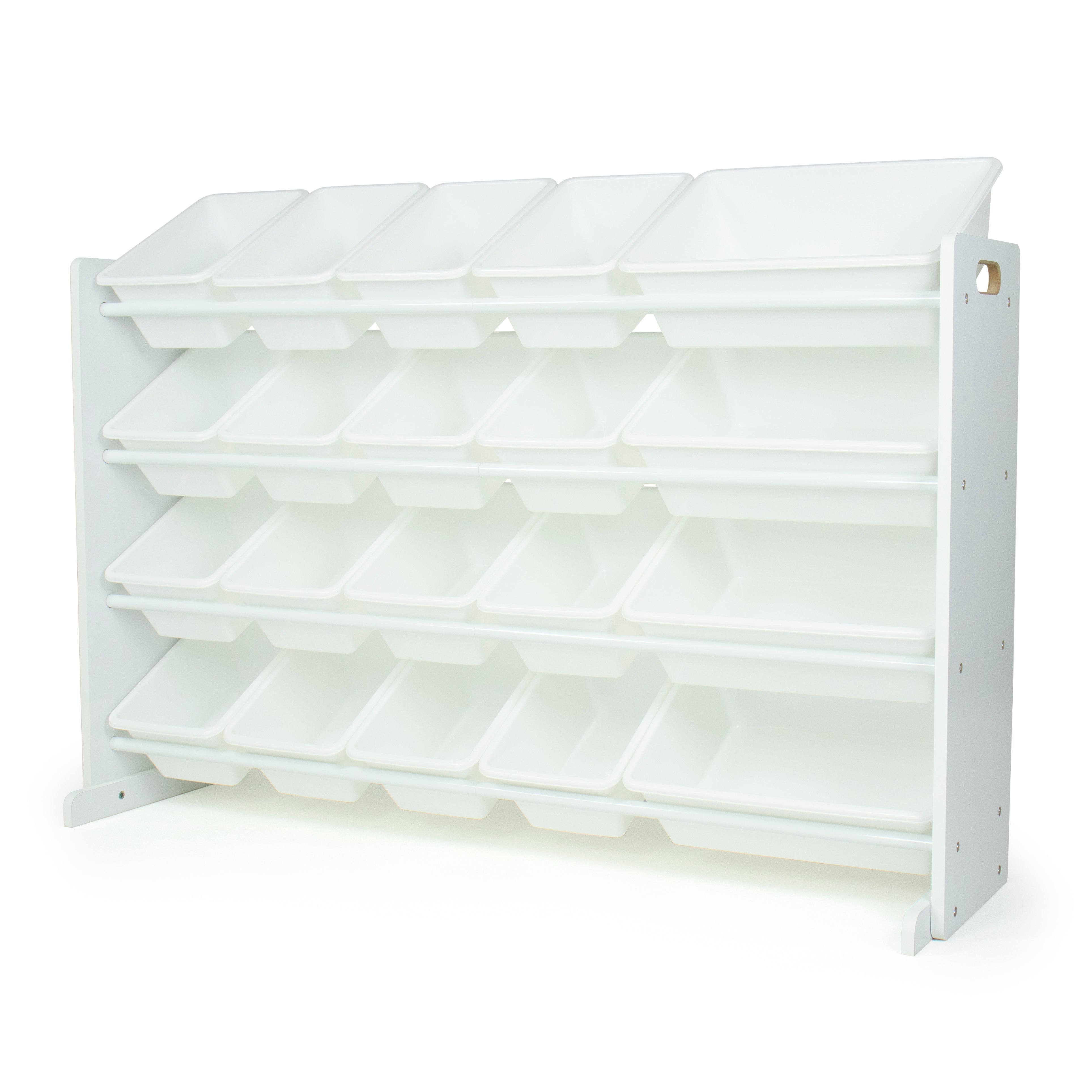 Cambridge Extra Large Toy Storage Organizer with 20 Storage Bins, White