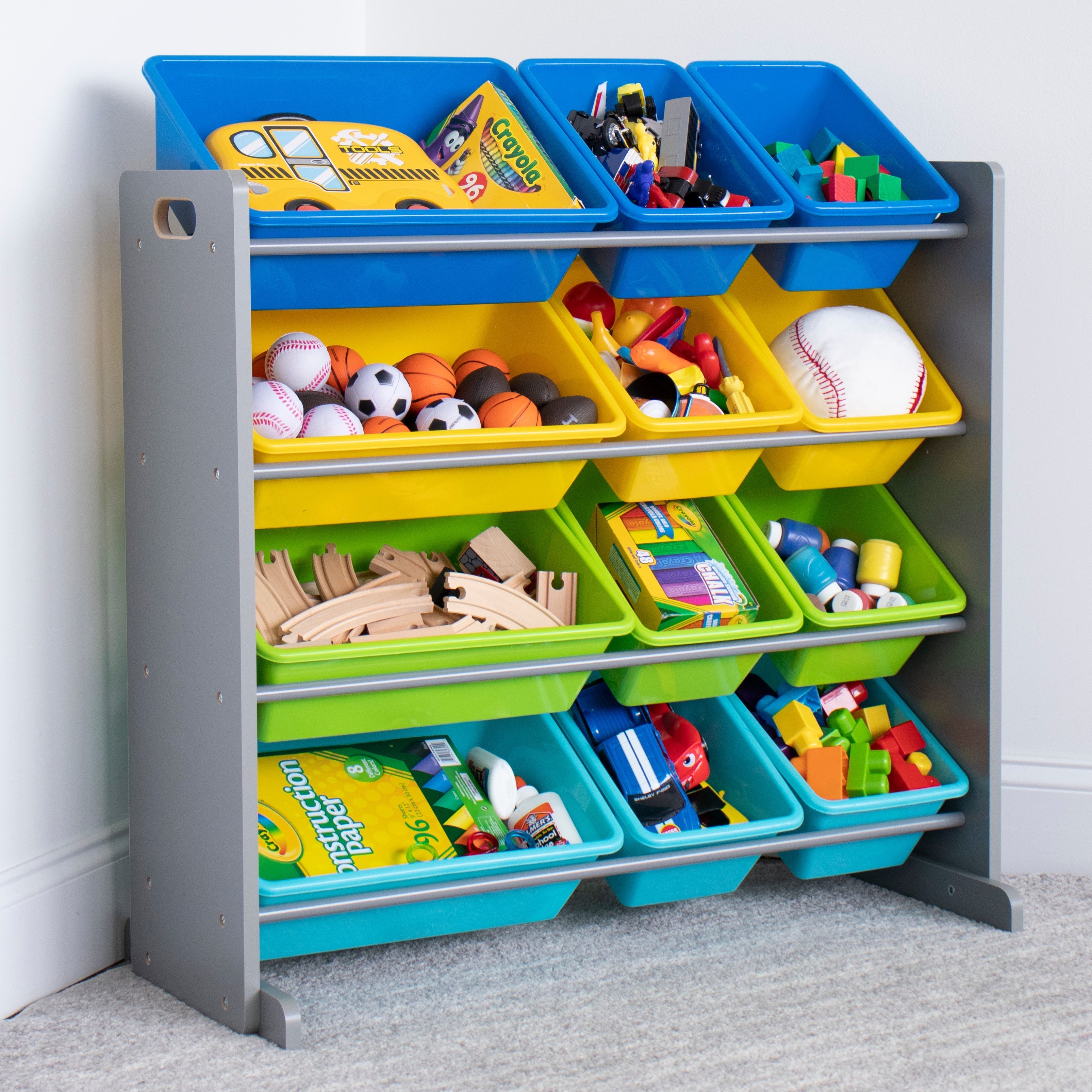 Elements Toy Storage Organizer with 12 Storage Bins