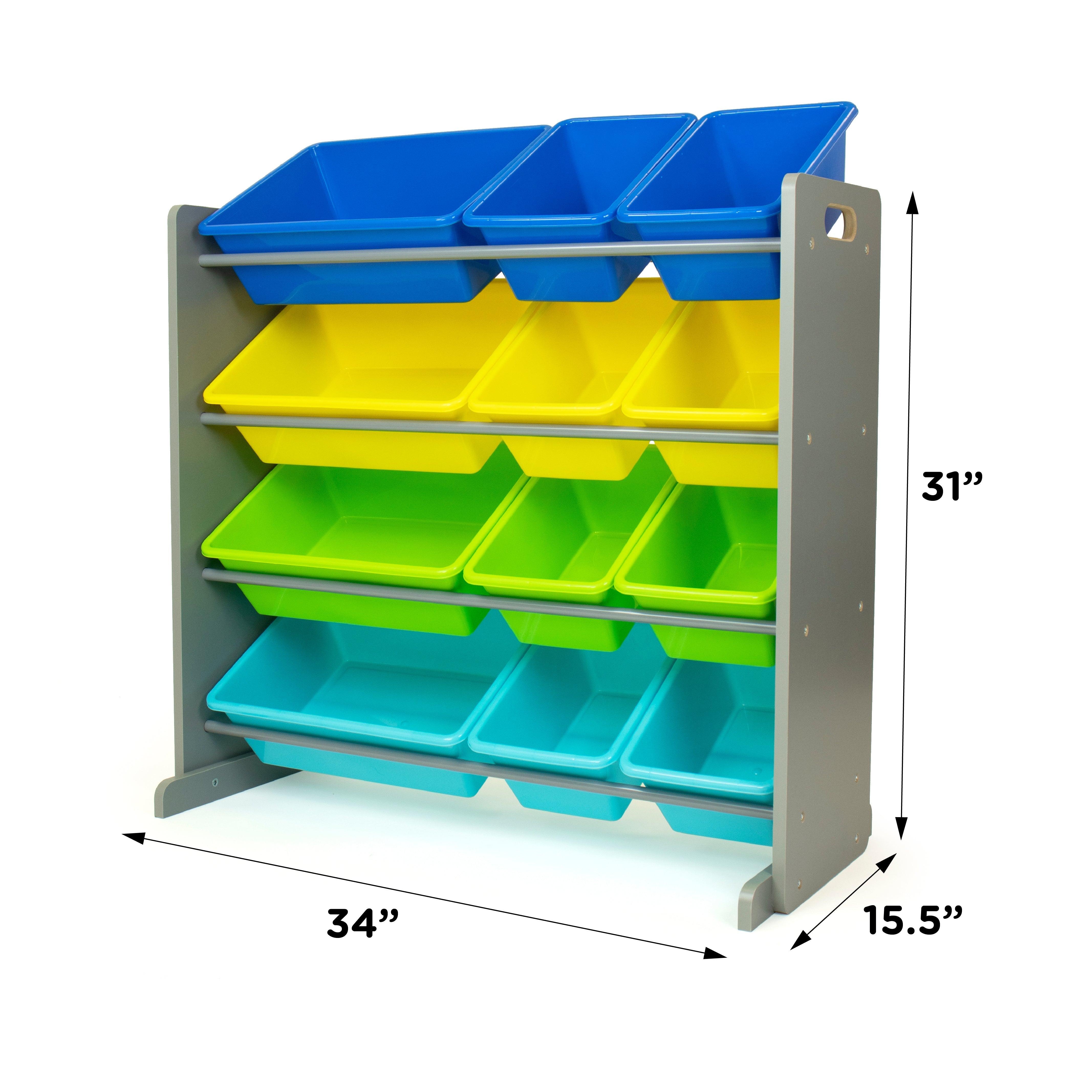 Elements Toy Storage Organizer with 12 Storage Bins
