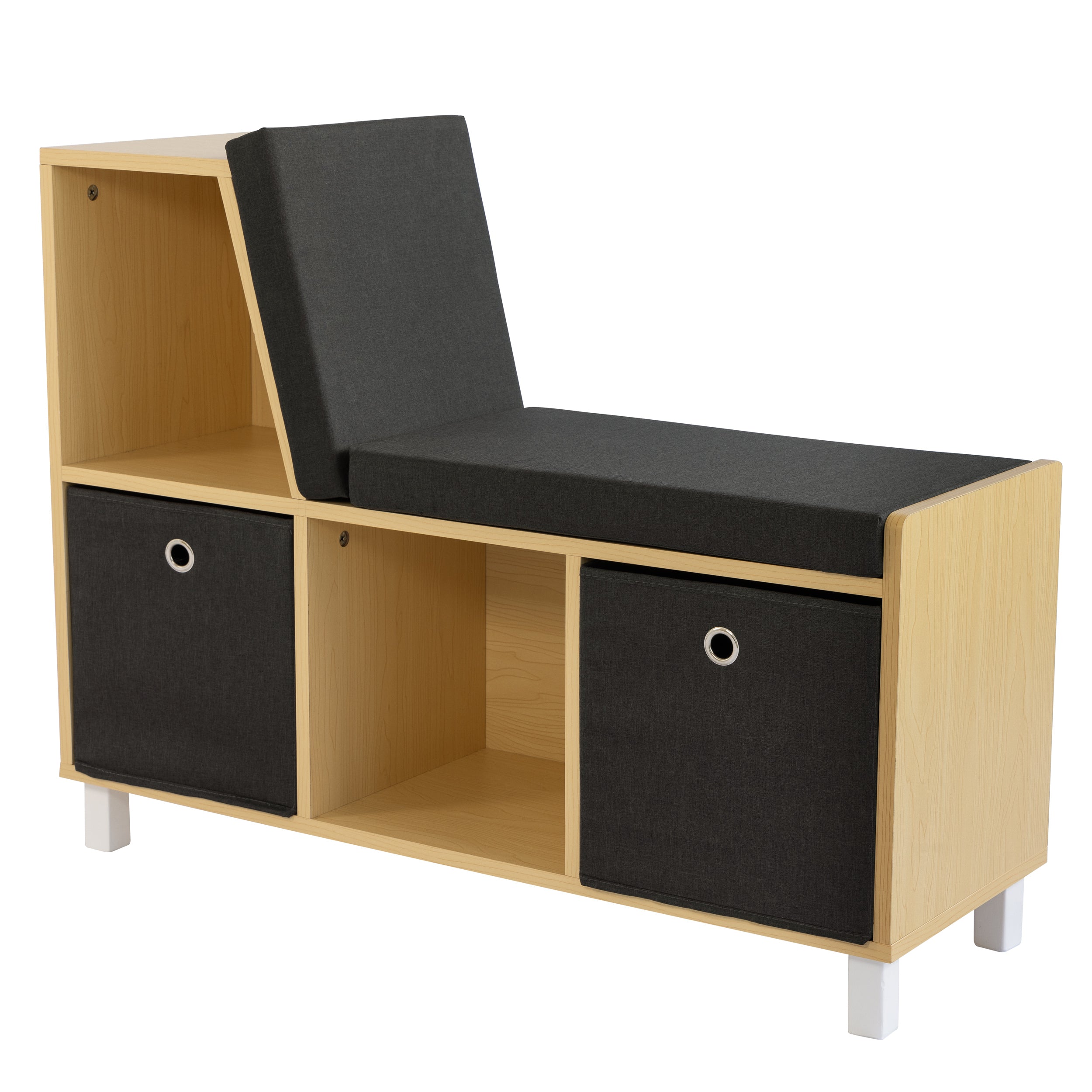 Humble Crew Dalton Toddler Book Nook, Natural/Black/White/Grey