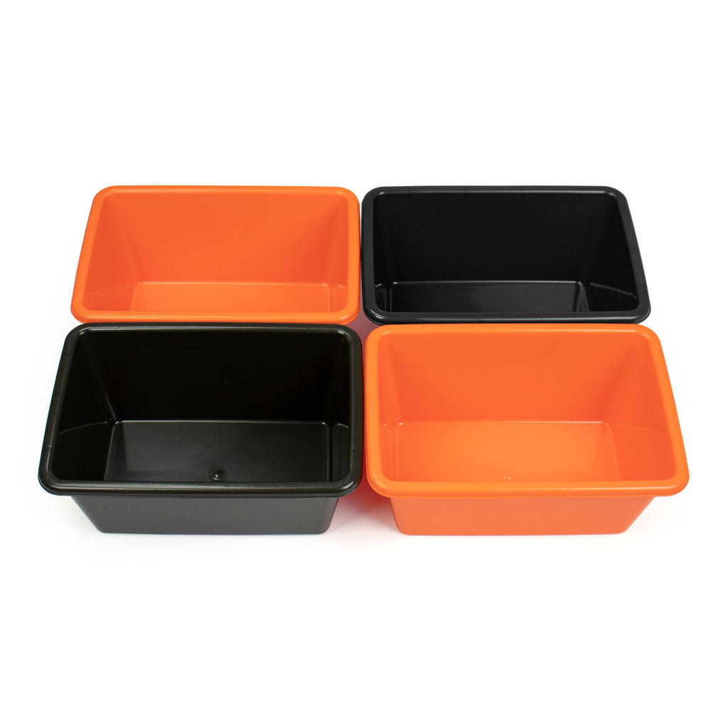 Small Stackable Storage Totes 4-Pack - 4 Pack