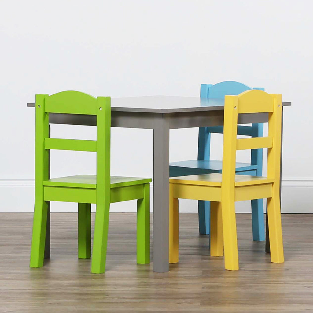 Elements Grey Wood Kids Table & 4 Chairs