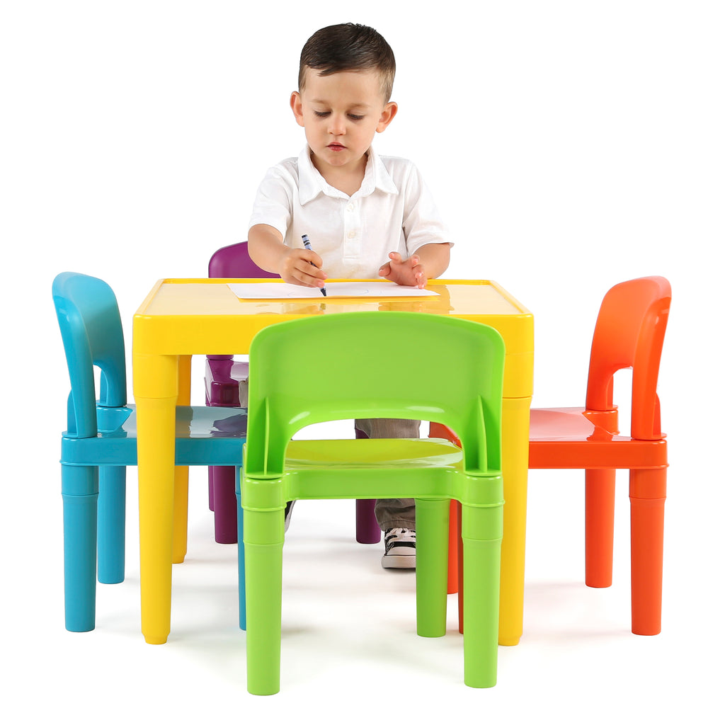 Playtime Plastic Activity Table with 4 Chairs