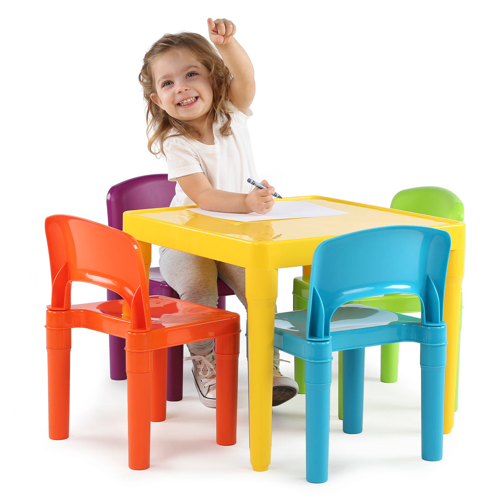 Playtime Plastic Activity Table with 4 Chairs