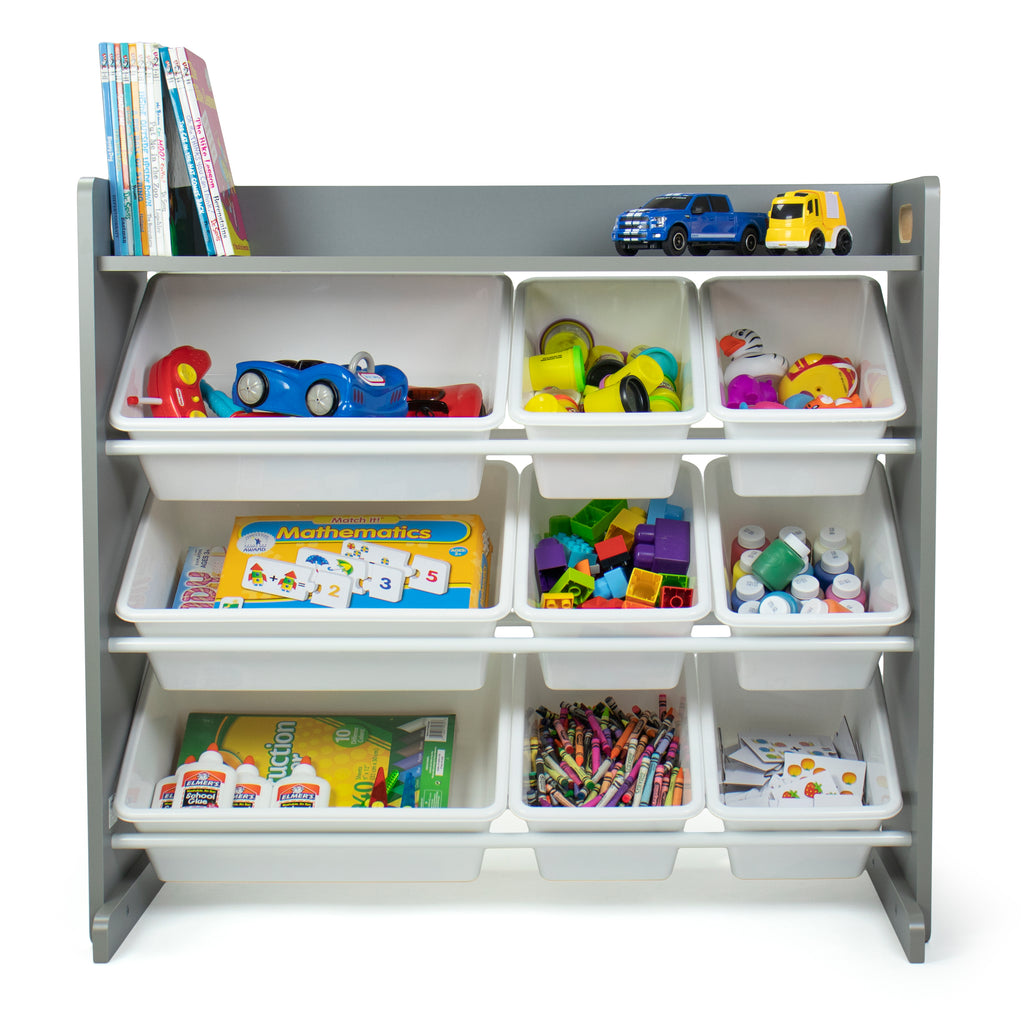 Dropship Kids Bookshelf Toy Storage Organizer With 17 Bins And 5