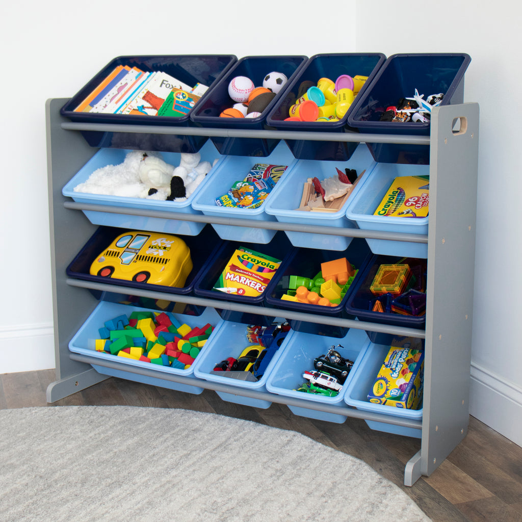 Humble Crew Extra Large Toy Storage Organizer with 20 Storage Bins, Primary Colors