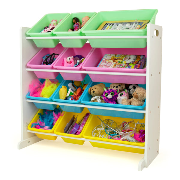 Pastel 12-Bin Toy Organizer
