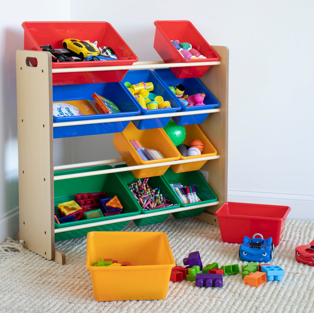 Primary 12-Bin Toy Organizer