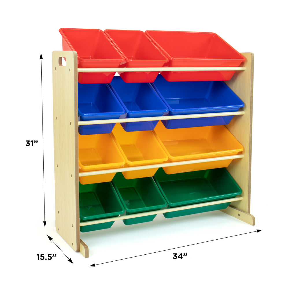  Humble Crew Small Plastic Storage Bins, Set of 4, Primary  Colors - Open Home Storage Bins